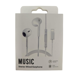AURICULARES MICCELL LIGHTNING C/MIC H53 BLANCO