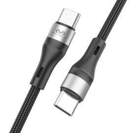 CABLE MICCELL TIPO C A TIPO C MALLADO PREMIUM 60W 1M VQ-D134