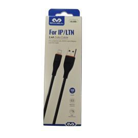 CABLE USB - LIGHTNING MICCELL 2.4A 1M D06 NEGRO