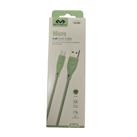 CABLE USB - MICRO USB MICCELL 2.4A 1M D06 VERDE