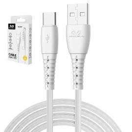 CABLE MICCELL USB -  MICRO USB 2.4A 1M D127 BLANCO