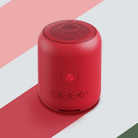 PARLANTE KTS BT/USB/SD/FM 8*8*10 CM KTS-1635 ROJO